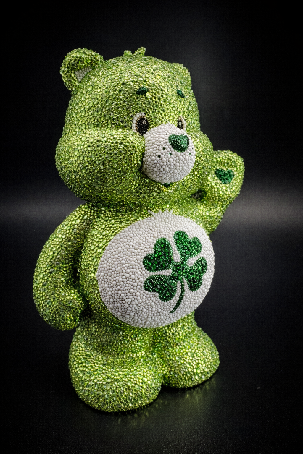 One-of-One Hand-Set Rhinestone Sculpture — 75 Hours, 10,000+ Glass Stones