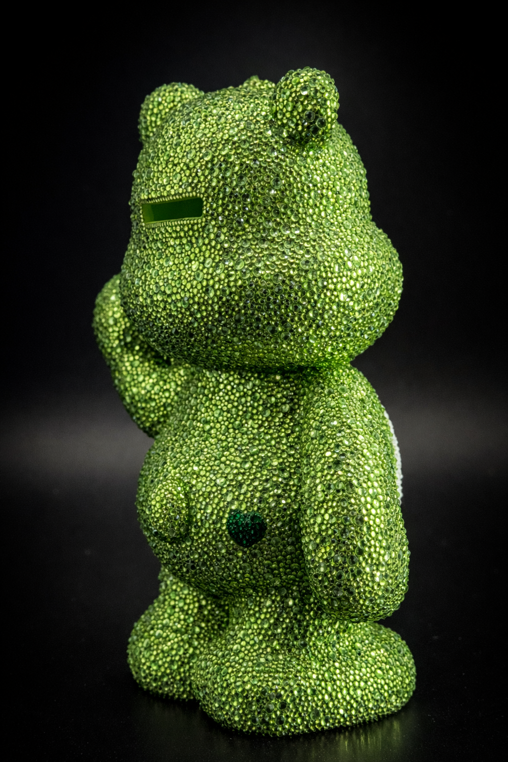 One-of-One Hand-Set Rhinestone Sculpture — 75 Hours, 10,000+ Glass Stones