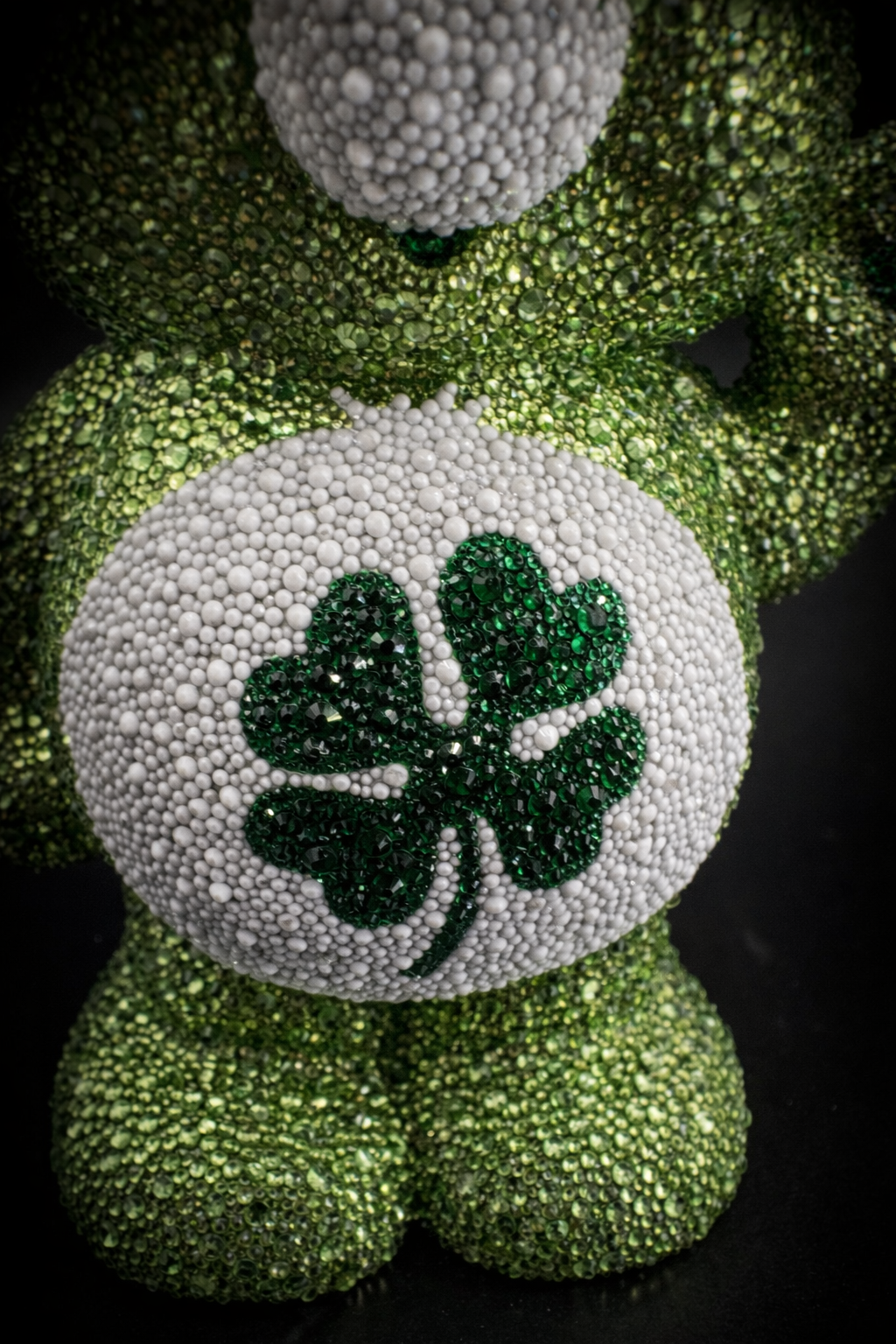 One-of-One Hand-Set Rhinestone Sculpture — 75 Hours, 10,000+ Glass Stones