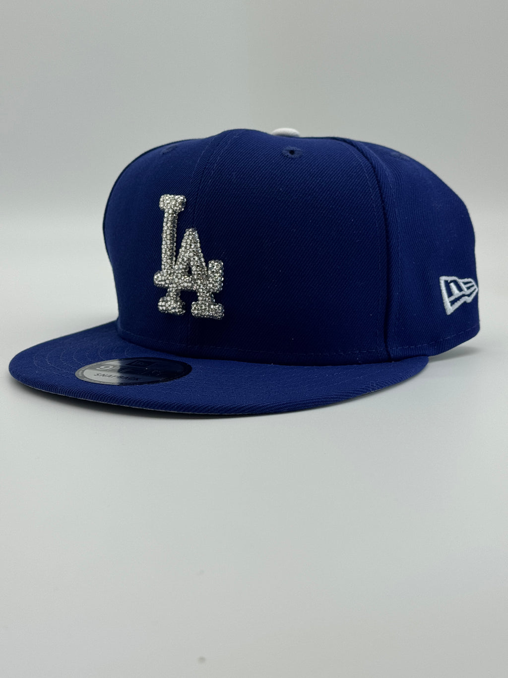 Rhinestone Blue Dodgers Snapback Baseball Hat