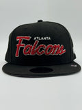 Rhinestone Black Falcons Snapback Football Hat