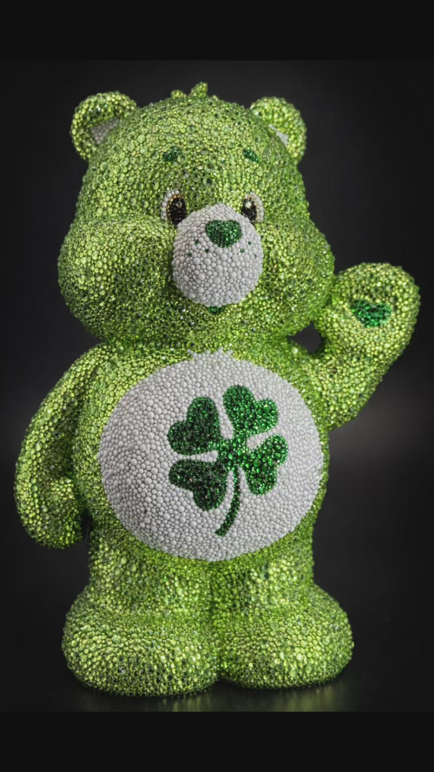 One-of-One Hand-Set Rhinestone Sculpture — 75 Hours, 10,000+ Glass Stones